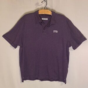 Tommy Bahama TCU Horned Frogs Purple Polo Shirt Texas Christian University XL
